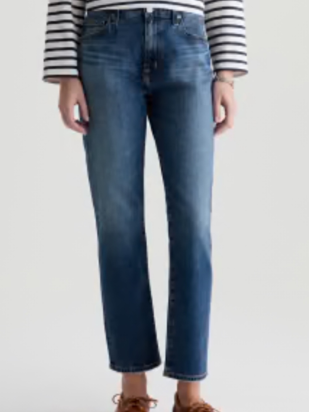 AG Ex-Boyfriend Slouchy Slim Jeans Denim Relaxed Anthropologie Blue Americana 31
